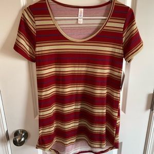 NWT LuLaRoe Striped Classic T